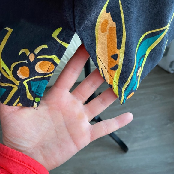 Vintage Bob Mackie wearable art dragonfly tunic, size small - Picture 11 of 12